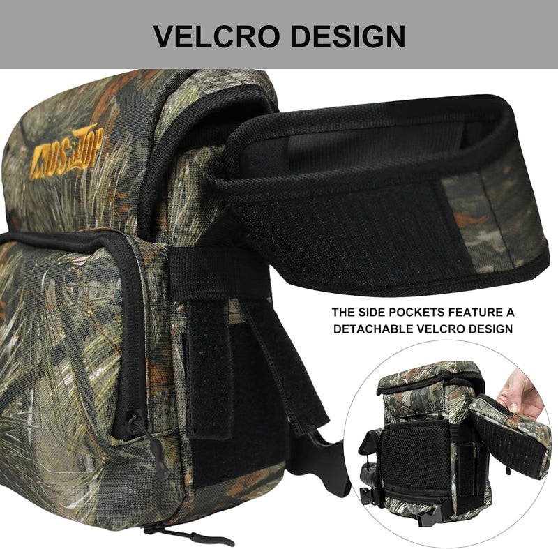 MDSTOP Binocular Harness Chest Pack, Bino Case with Rangefinder Pouch, Bino Harness, Binocular Chest Pack, Bino Bag for Bird Watching,Hunting,Hiking,Shooting (Pine Needle Camo) - Image 3